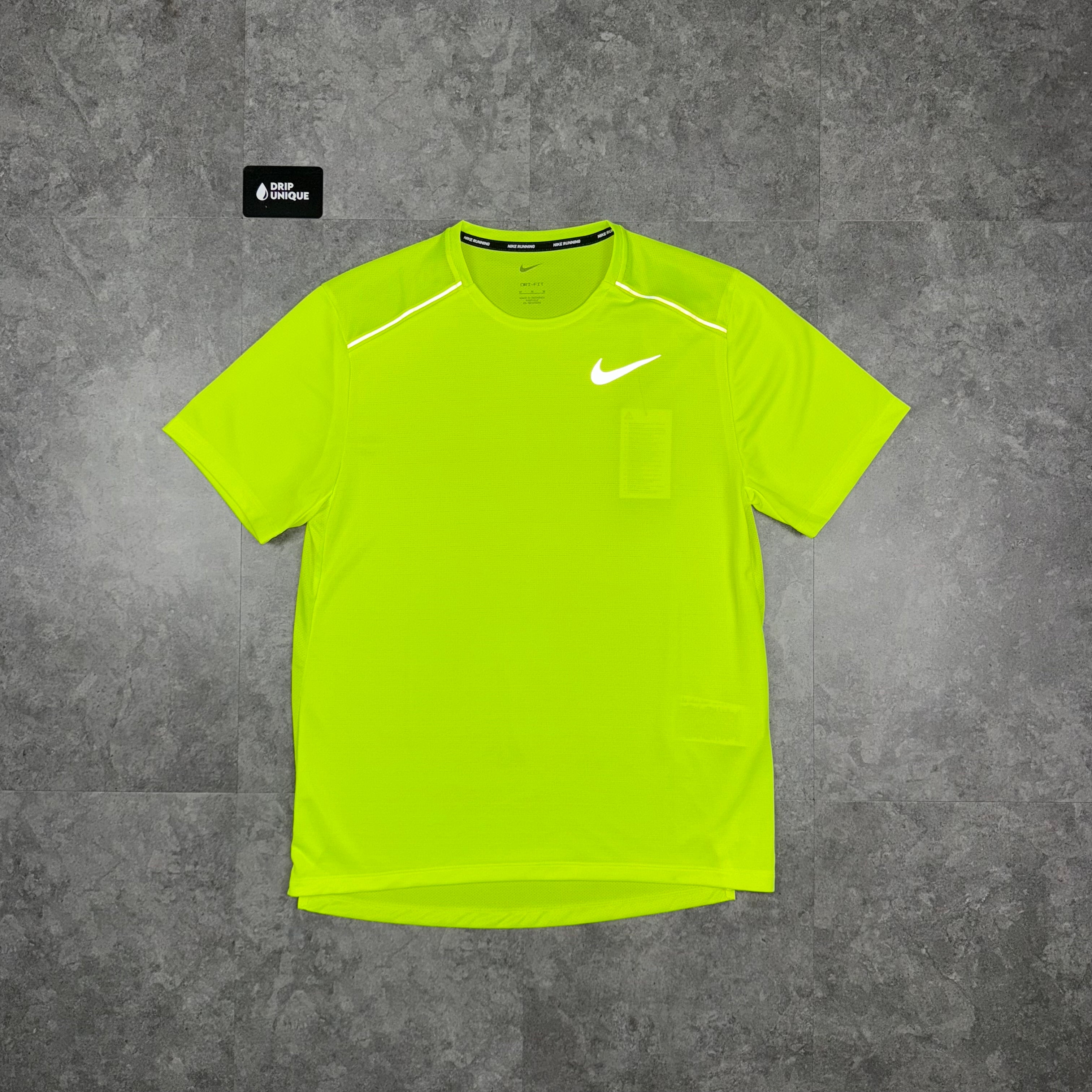 nike miler neon green