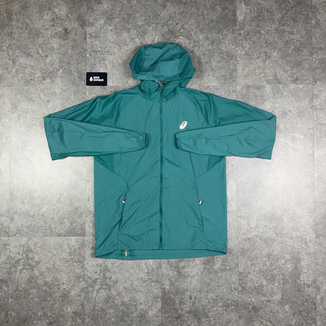 Asics Core Windrunner Jacket Rainy Lake, Asics jacket, dripuniqueuk