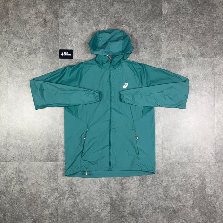 Asics Core Windrunner Jacket Rainy Lake, Asics jacket, dripuniqueuk