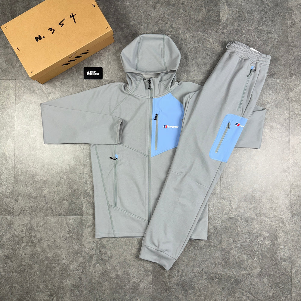 Berghaus Pavey Jacket Grey / Blue & Grey / Blue Pavey Pants Set, dripuniqueuk