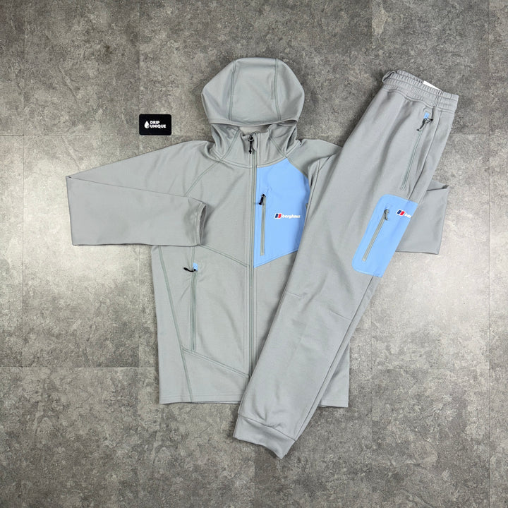 Berghaus Pavey Jacket Grey / Blue & Grey / Blue Pavey Pants Set, dripuniqueuk