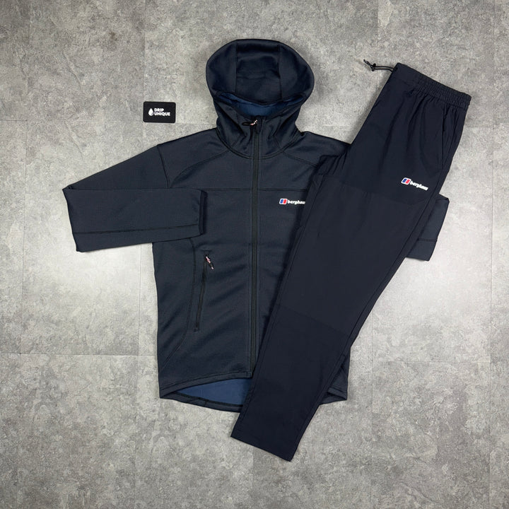 Berghaus Pravitale MTN 2.0 Jacket Black / Grey & Black Theran Plus Pants Set, dripuniqueuk