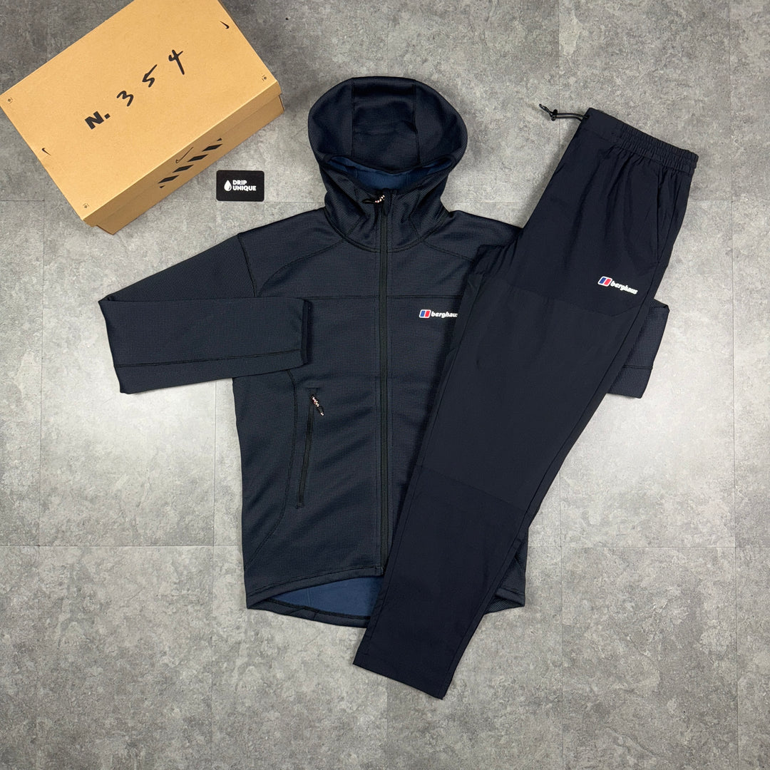 Berghaus Pravitale MTN 2.0 Jacket Black / Grey & Black Theran Plus Pants Set, dripuniqueuk