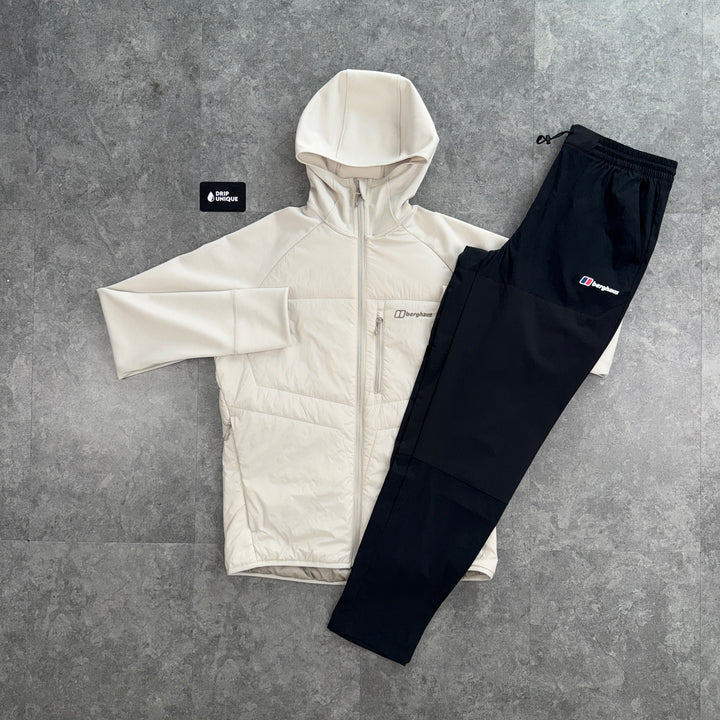 Berghaus Trawden Jacket Beige & Black Theran Plus Pants Set, dripuniqueuk