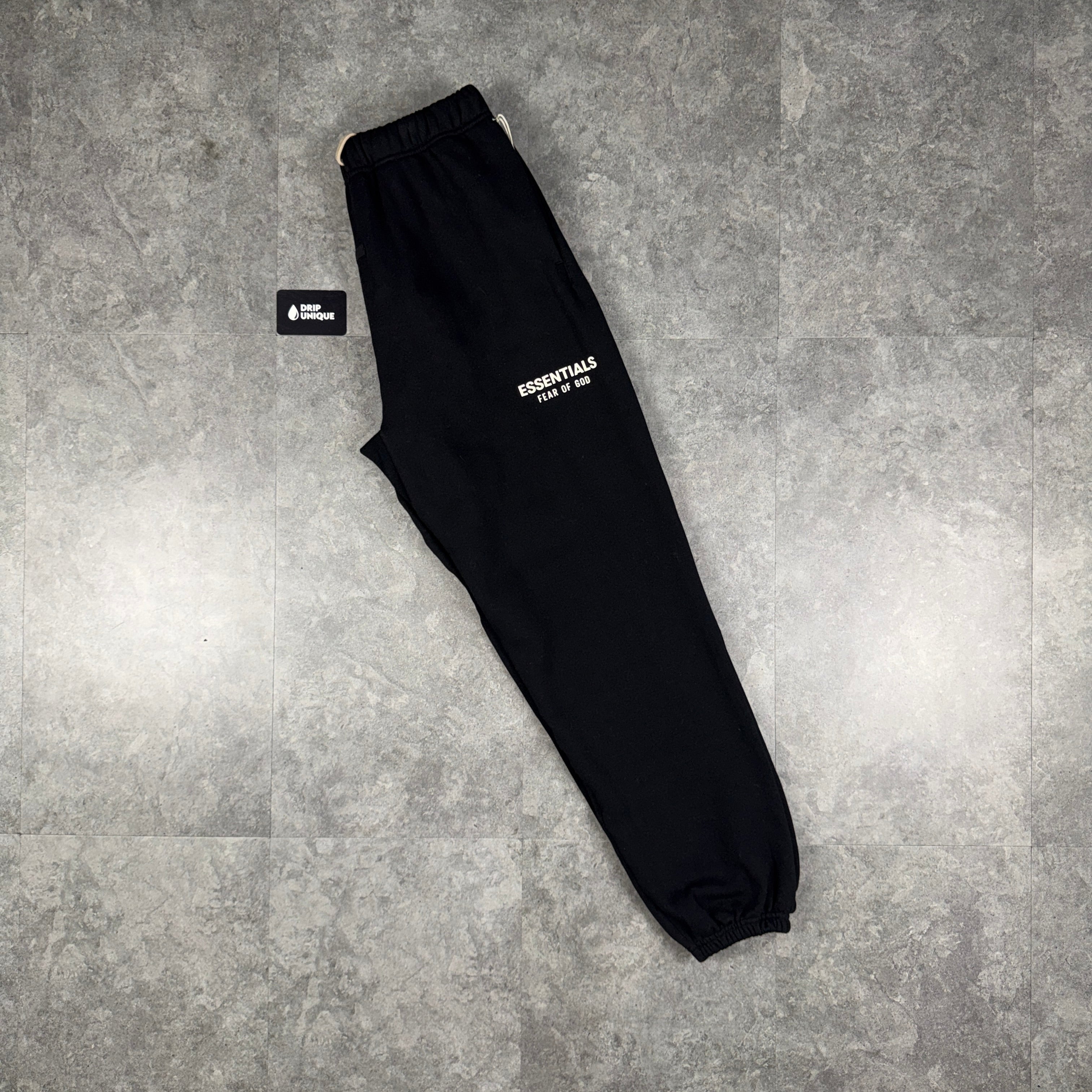 Essentials Sweatpants Jet Black – dripuniqueuk