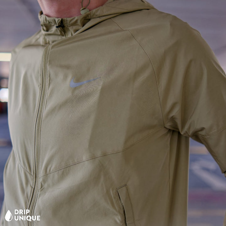 Men's Nike Repel Miler Windrunner Jacket Khaki, Up close, dripuniqueuk