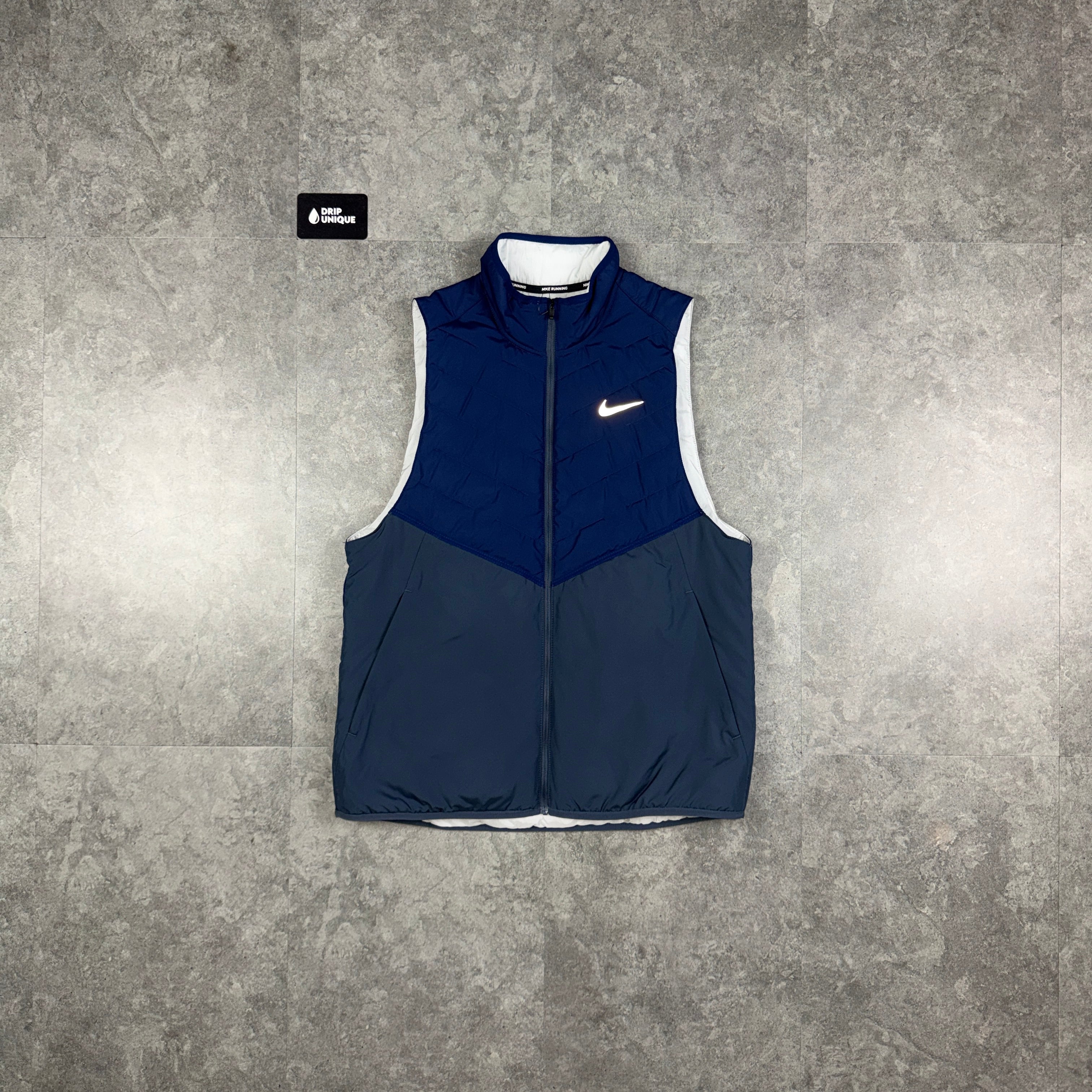 Nike Aerolayer Gilet Navy Blue – dripuniqueuk