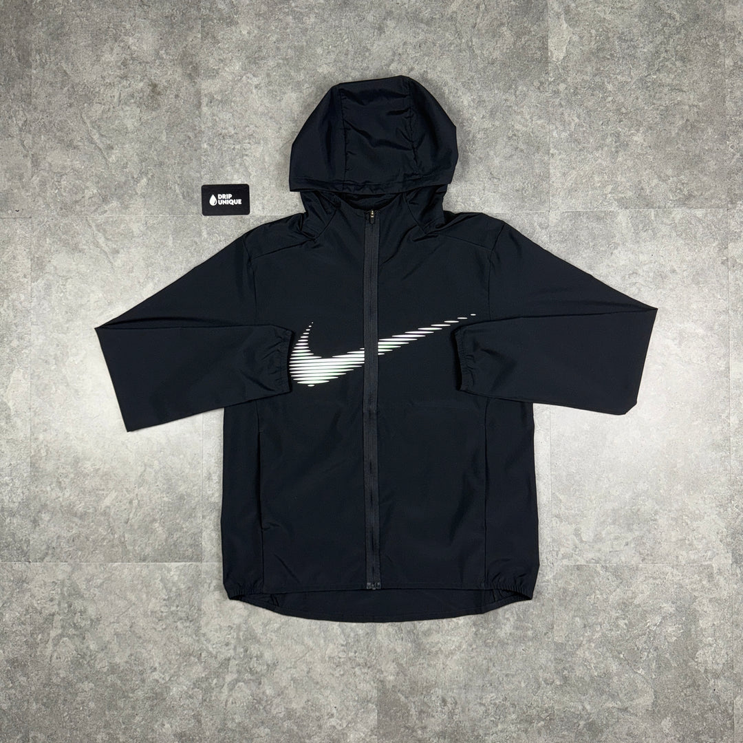 Nike Dri-Fit Form HD Swoosh Windrunner Jacket Black, Nike Windrunner Jacket, dripuniqueuk