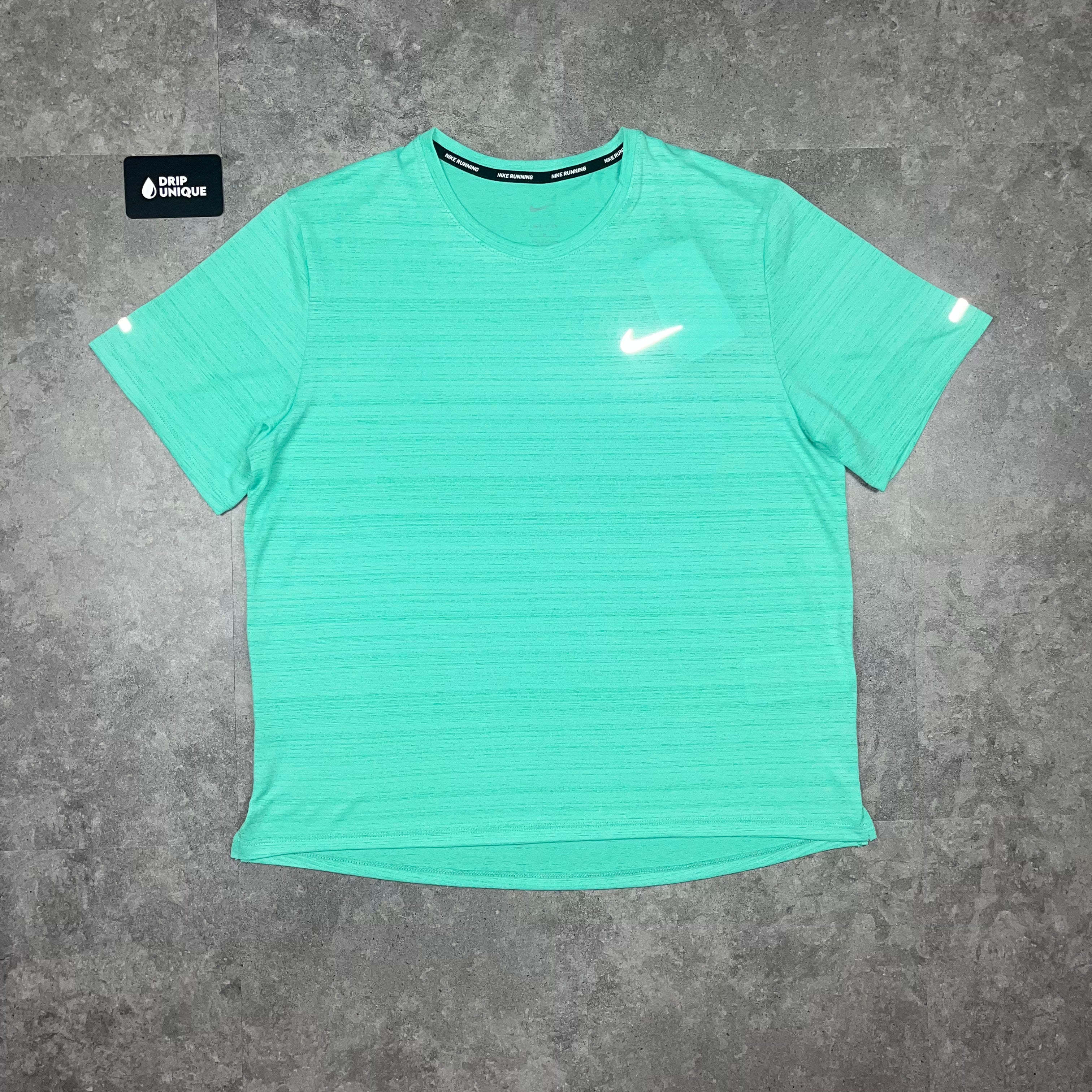 Men s Nike Miler T Shirt 2.0 Mint Green dripuniqueuk