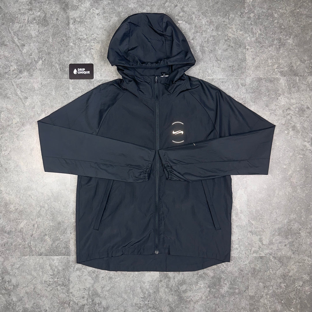 Nike Reverse Wildrun Windrunner Jacket Black, Nike Windbreaker, dripuniqueuk