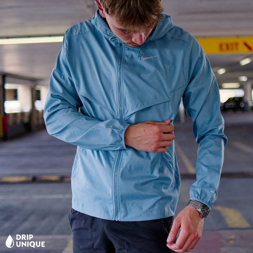 Nike UV Windrunner Jacket Denim Turquoise, Nike Windrunner, dripuniqueuk