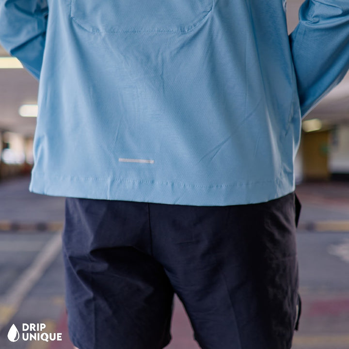 Nike UV Windrunner Jacket Denim Turquoise, rear design, dripuniqueuk