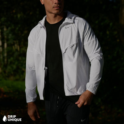 Nike UV Windrunner Jacket in an Ice White Colourway. Men's Jacket and activewear. dripuniqueuk