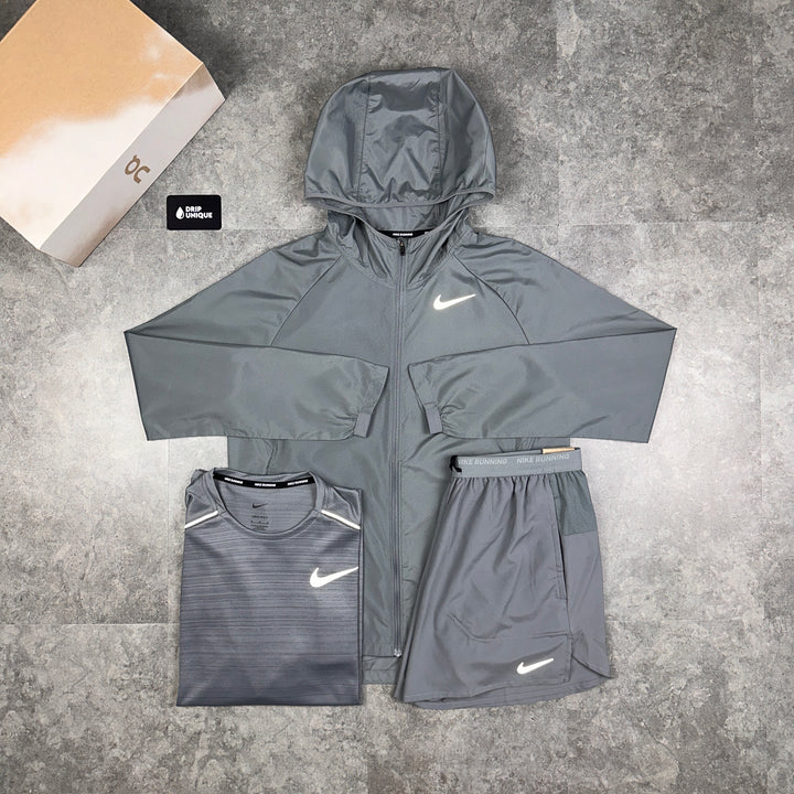 men's Nike Essential Windrunner Grey Bundle, dripuniqueuk