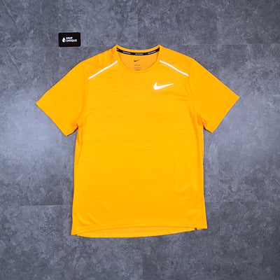 Men's Nike Miler T-Shirt Laser Orange, showcasing the front design dripuniqueuk