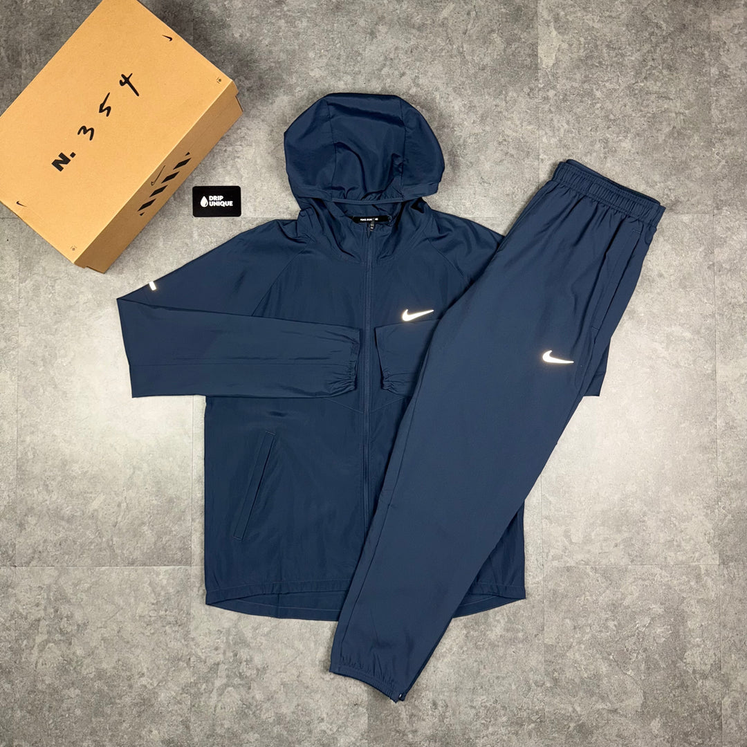 Nike Repel Miler Windrunner Jacket Thunder Blue Blue Nike Challenger Pants Set