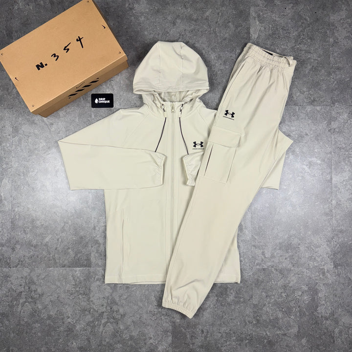 Under Armour Woven Tracksuit Stone