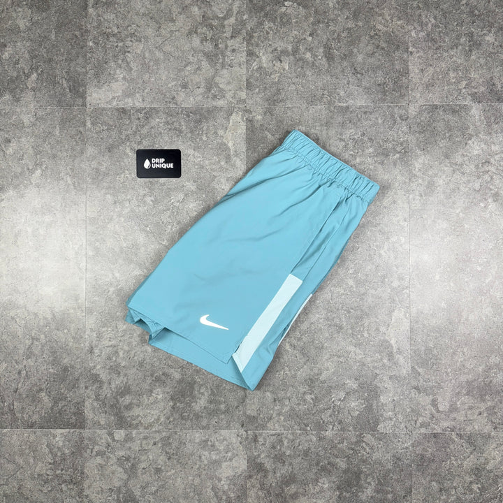 Nike Dri-Fit Challenger Shorts 7” Denim Turquoise