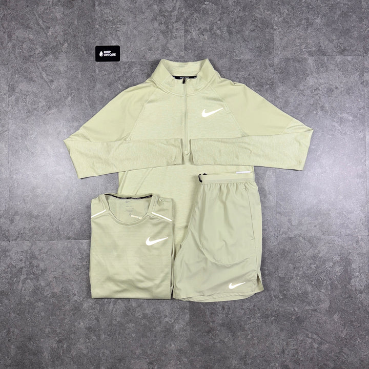Nike Therma 1/4 Zip Olive Green Bundle