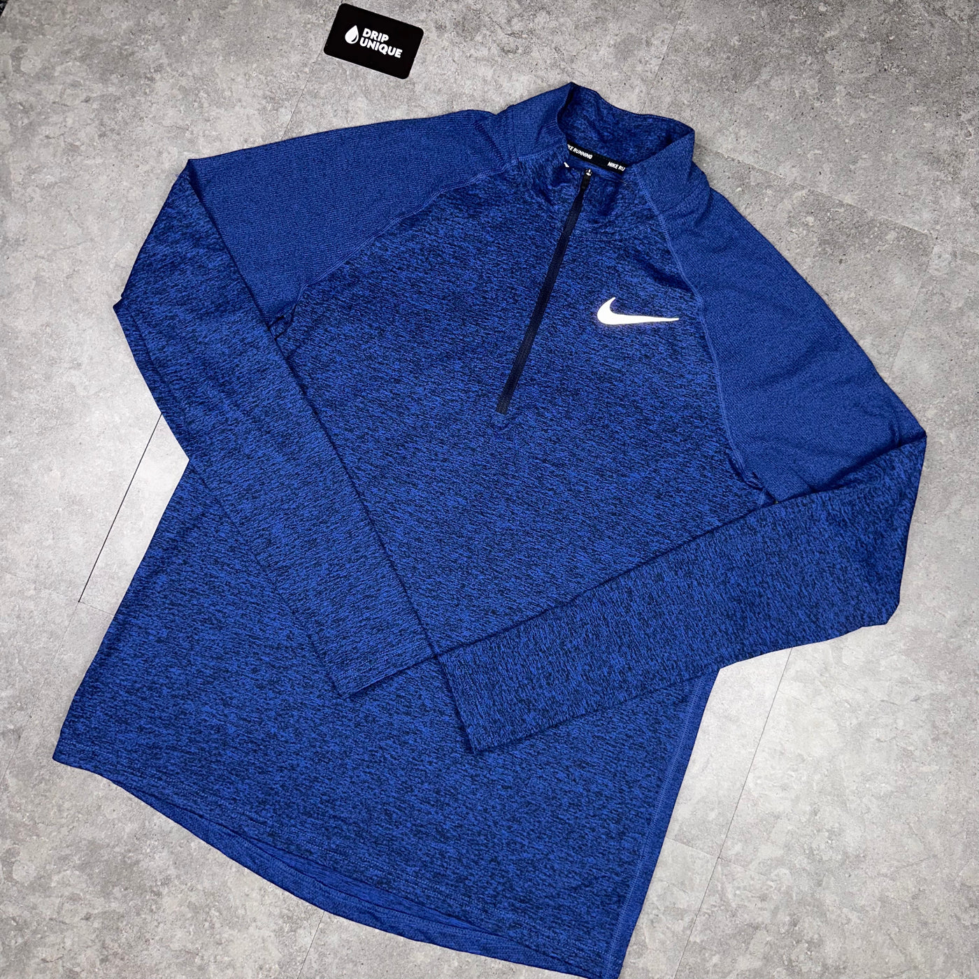 Men's Nike Therma 1/4 Zip Top in a Royal Blue colourway, dripuniqueuk