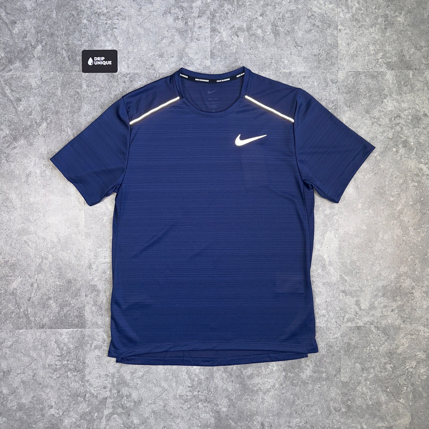 Nike Miler T-Shirt Navy Blue