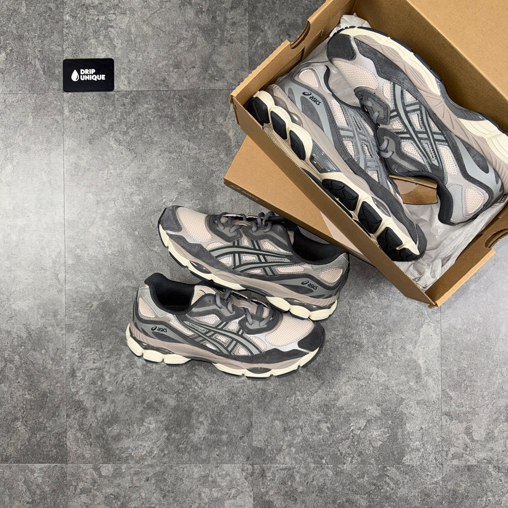 ASICS Gel-NYC Oatmeal Obsidian, asics nyc shoes dripuniqueuk