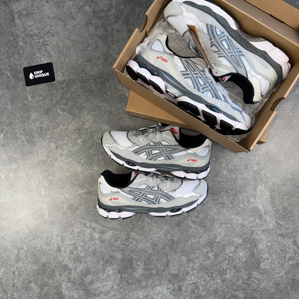 ASICS Gel-NYC White Steel Grey, asics nyc shoes, dripuniqueuk