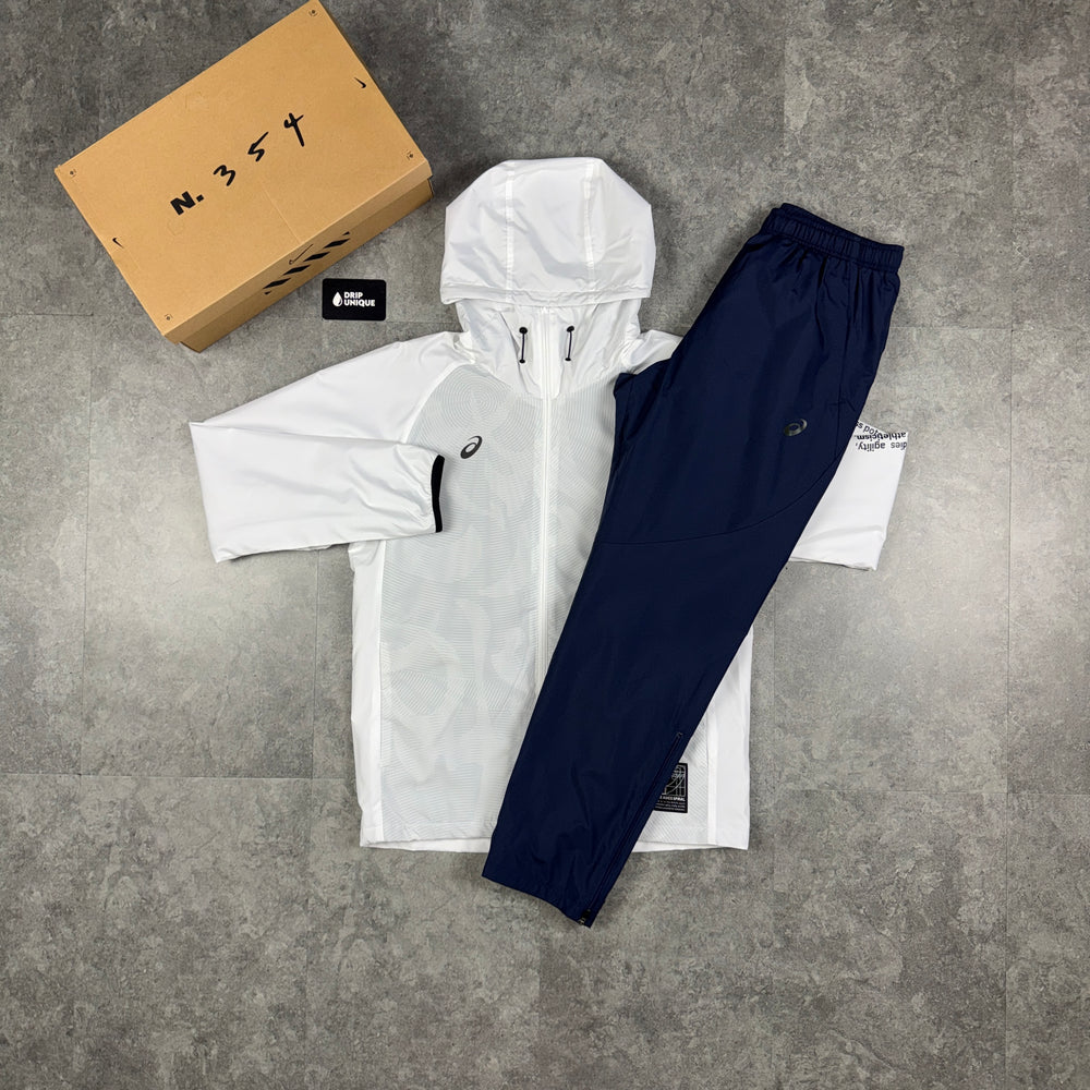 Asics Agility Spiral Tracksuit Navy, asics set, dripuniqueuk