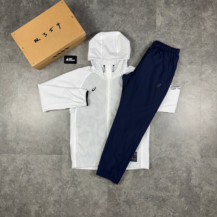 Asics Agility Spiral Tracksuit Navy, asics set, dripuniqueuk