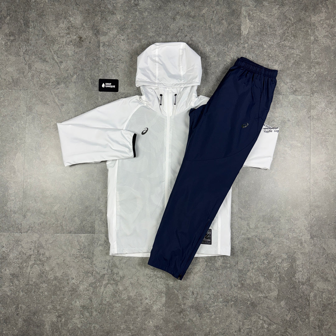 Asics Agility Spiral Tracksuit Navy, asics tracksuit, dripuniqueuk
