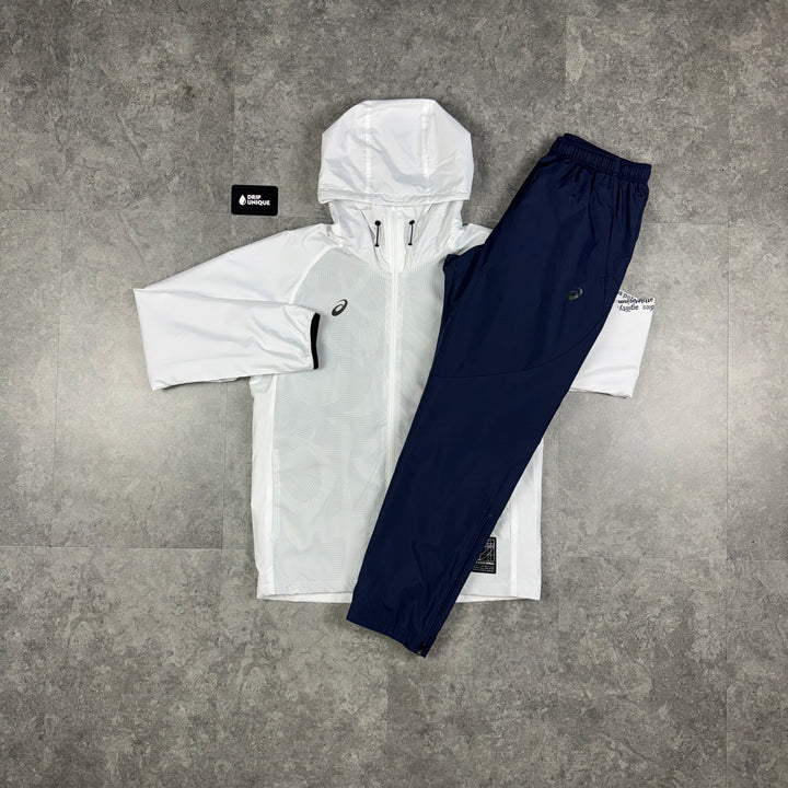 Asics Agility Spiral Tracksuit Navy, asics tracksuit, dripuniqueuk