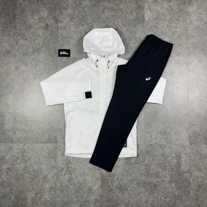Asics Big Logo Woven Tracksuit White, asics tracksuit, dripuniqueuk
