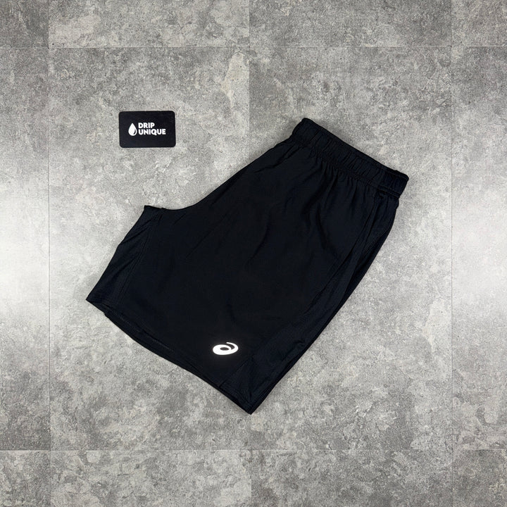 Asics Core Shorts 7” Black, asics shorts, dripuniqueuk