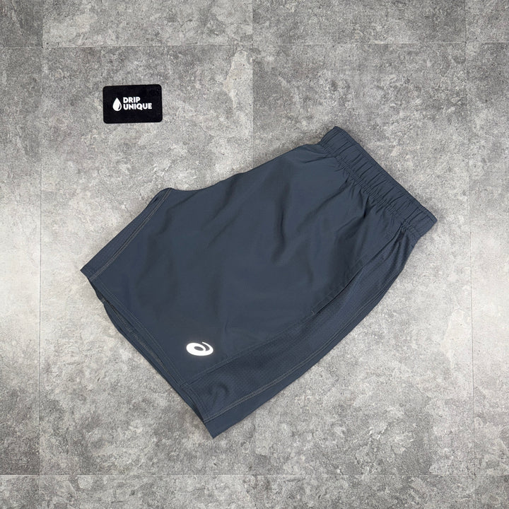 Asics Core Shorts 7” Grey, asics shorts, dripuniqueuk