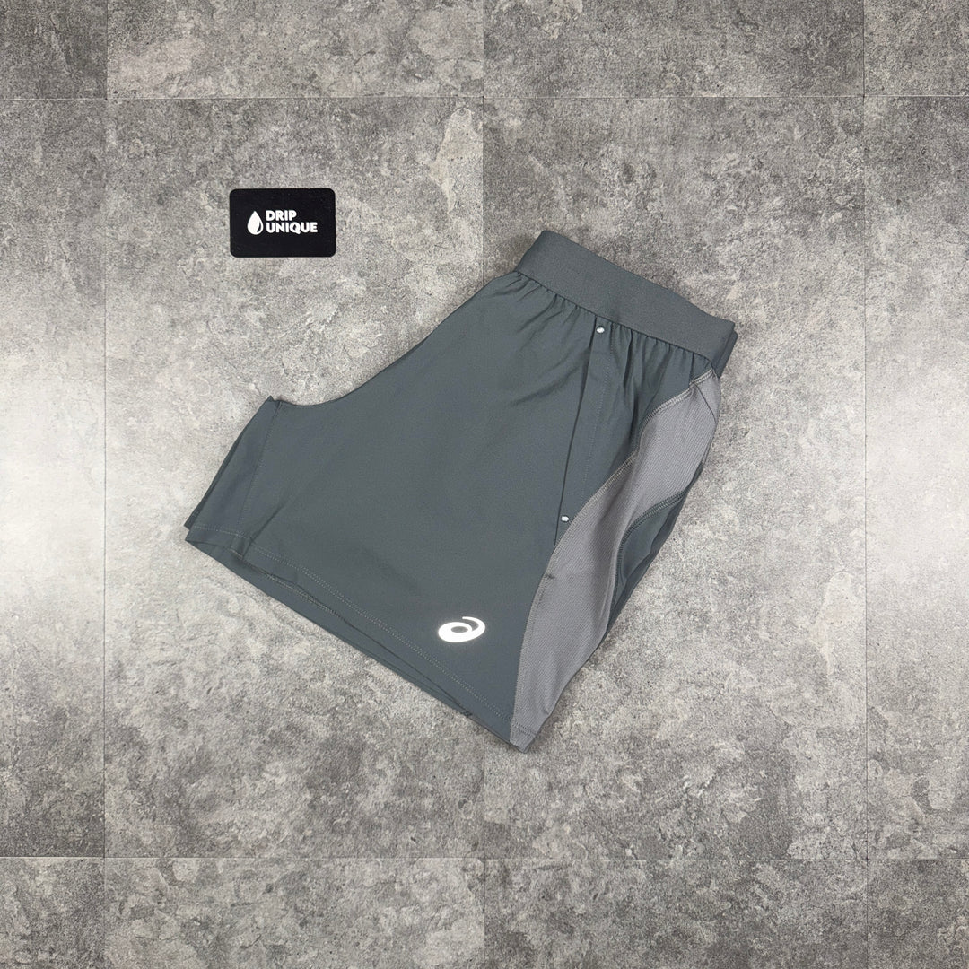 Asics Core Shorts 7” Grey, asics shorts, dripuniqueuk