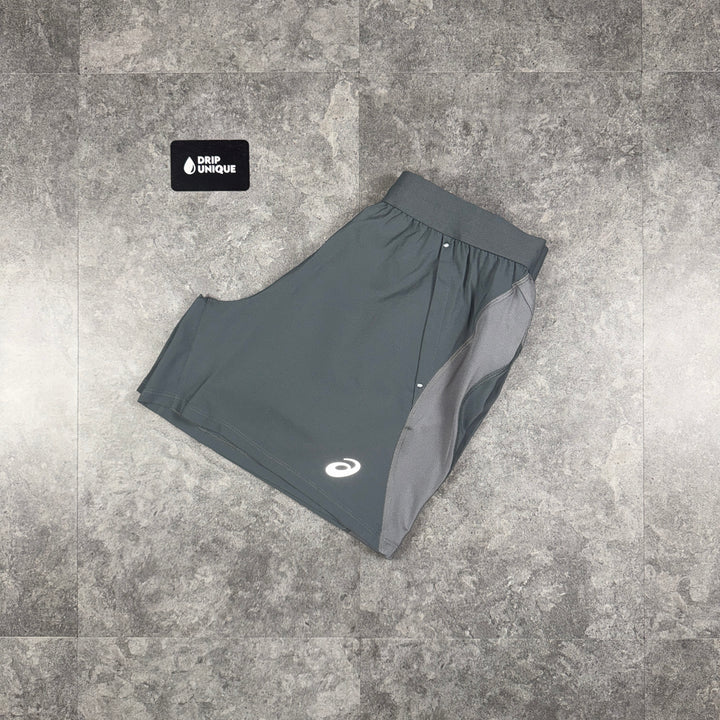 Asics Core Shorts 7” Grey, asics shorts, dripuniqueuk