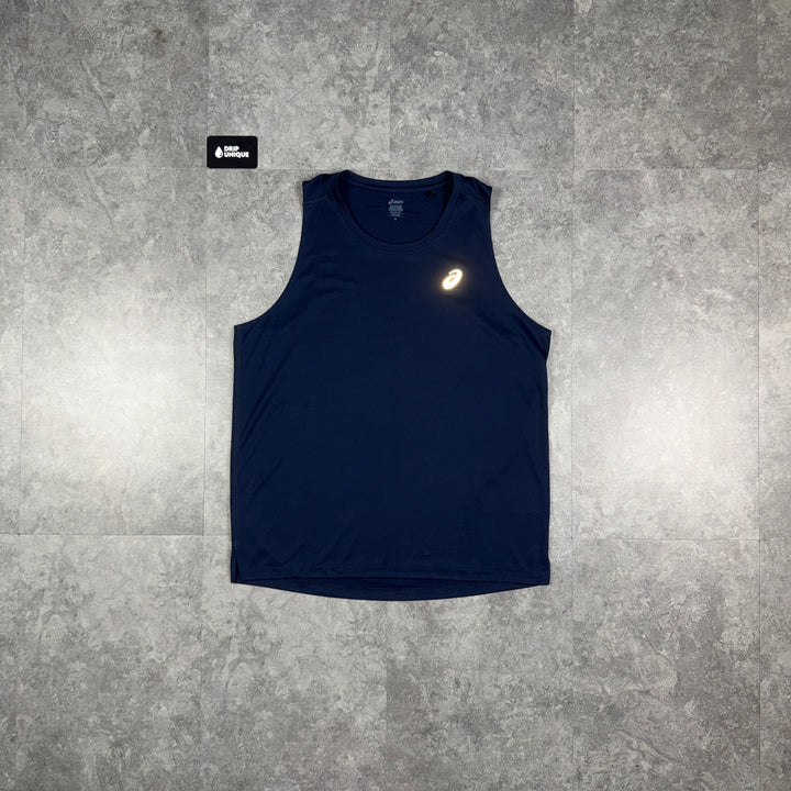 Asics Core Vest Midnight Navy, asics vest dripuniqueuk