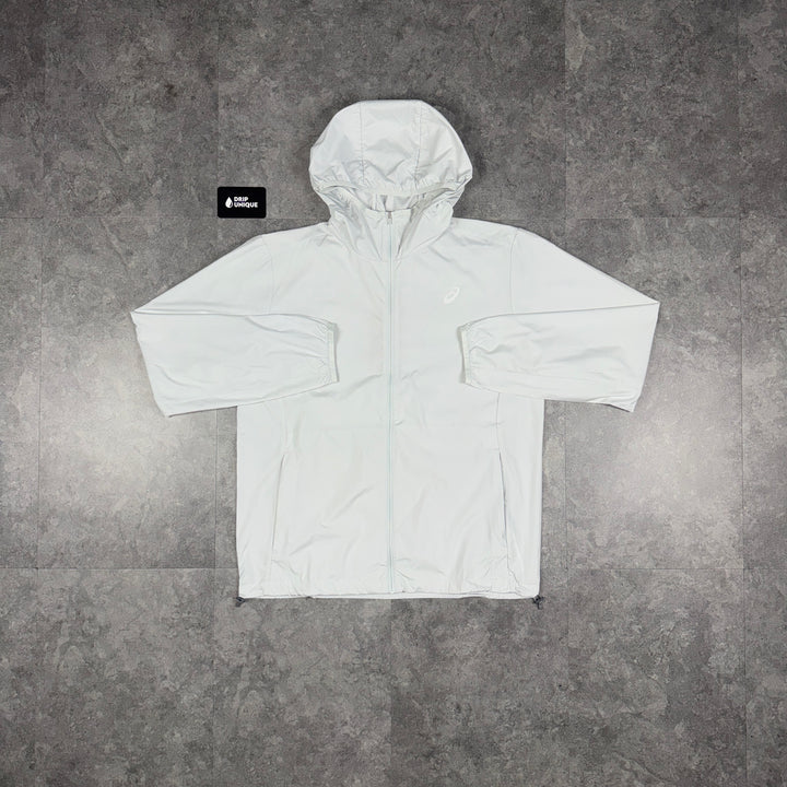 Asics Core Windrunner Jacket White, asics jacket, dripuniqueuk