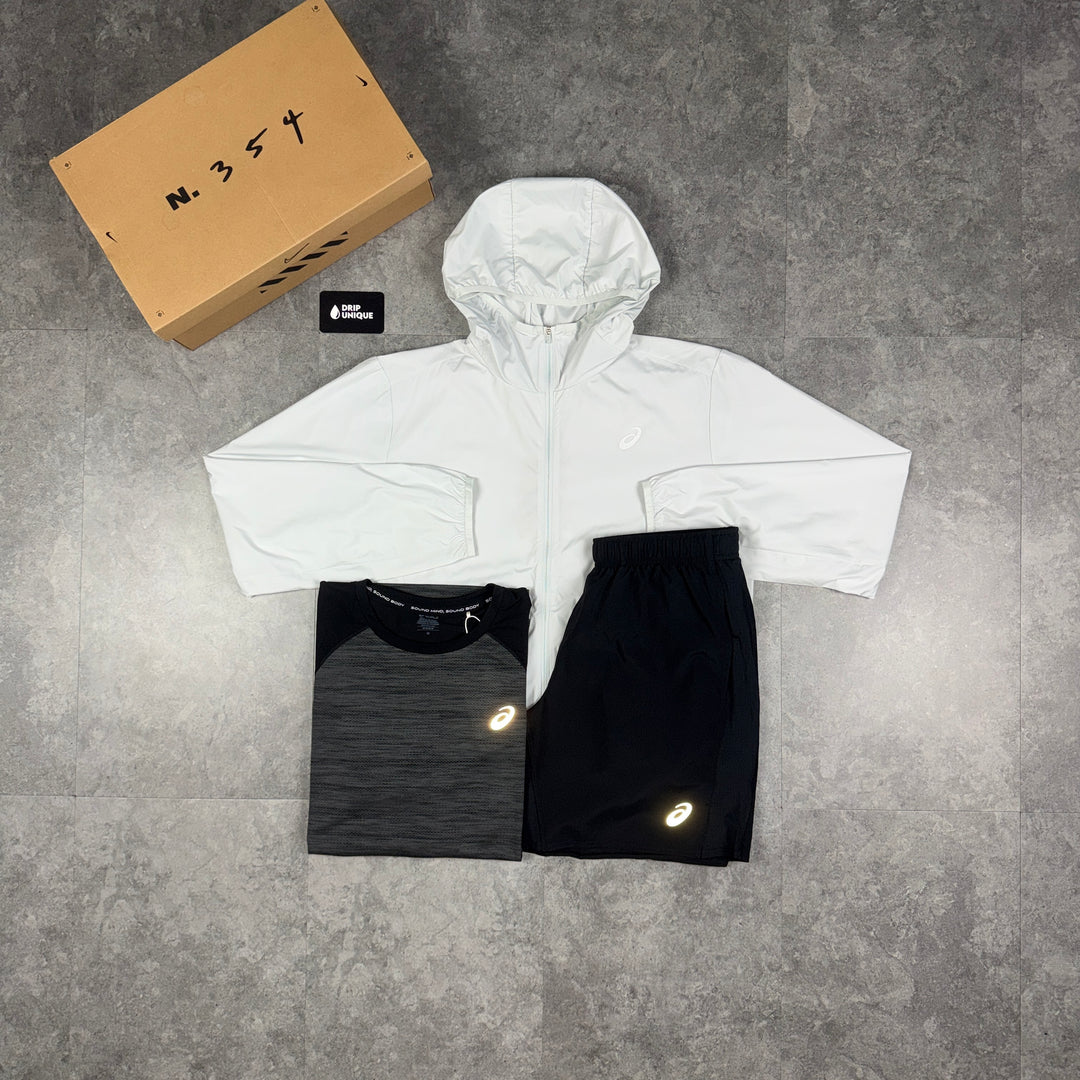 Asics Core Windrunner White Bundle, asics set, dripuniqueuk