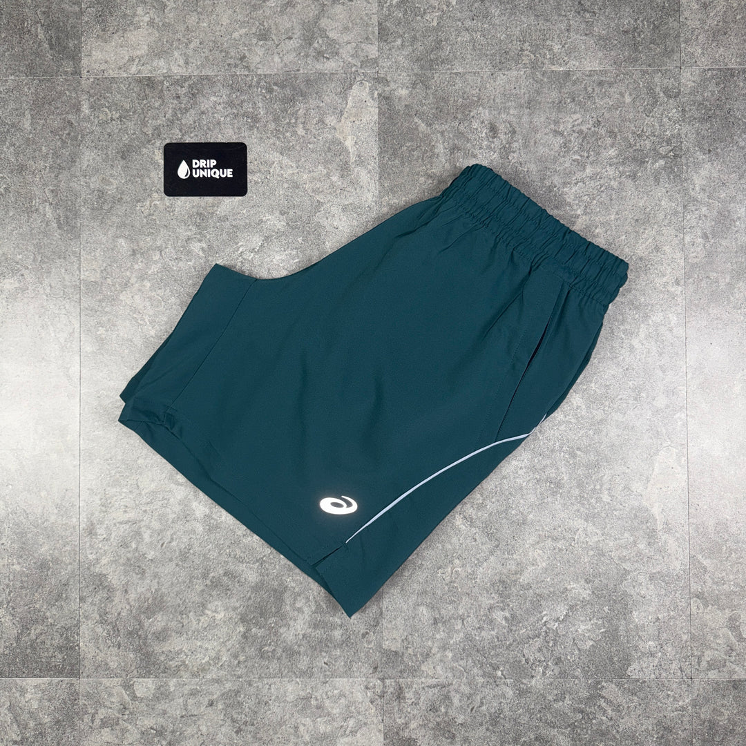 Asics Curve Shorts 7” Aluminium, asics shorts, dripuniqueuk
