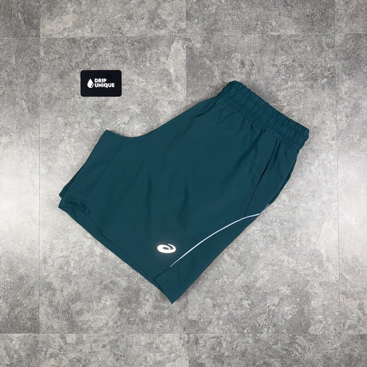 Asics Curve Shorts 7” Aluminium, asics shorts, dripuniqueuk