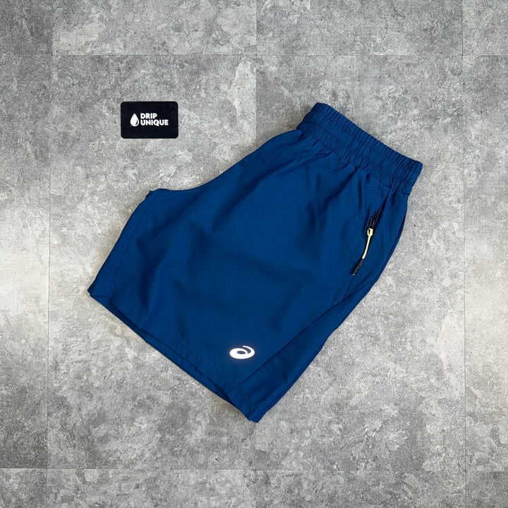 Asics Curve Shorts 7” Twilight Blue, asics shorts, dripuniqueuk