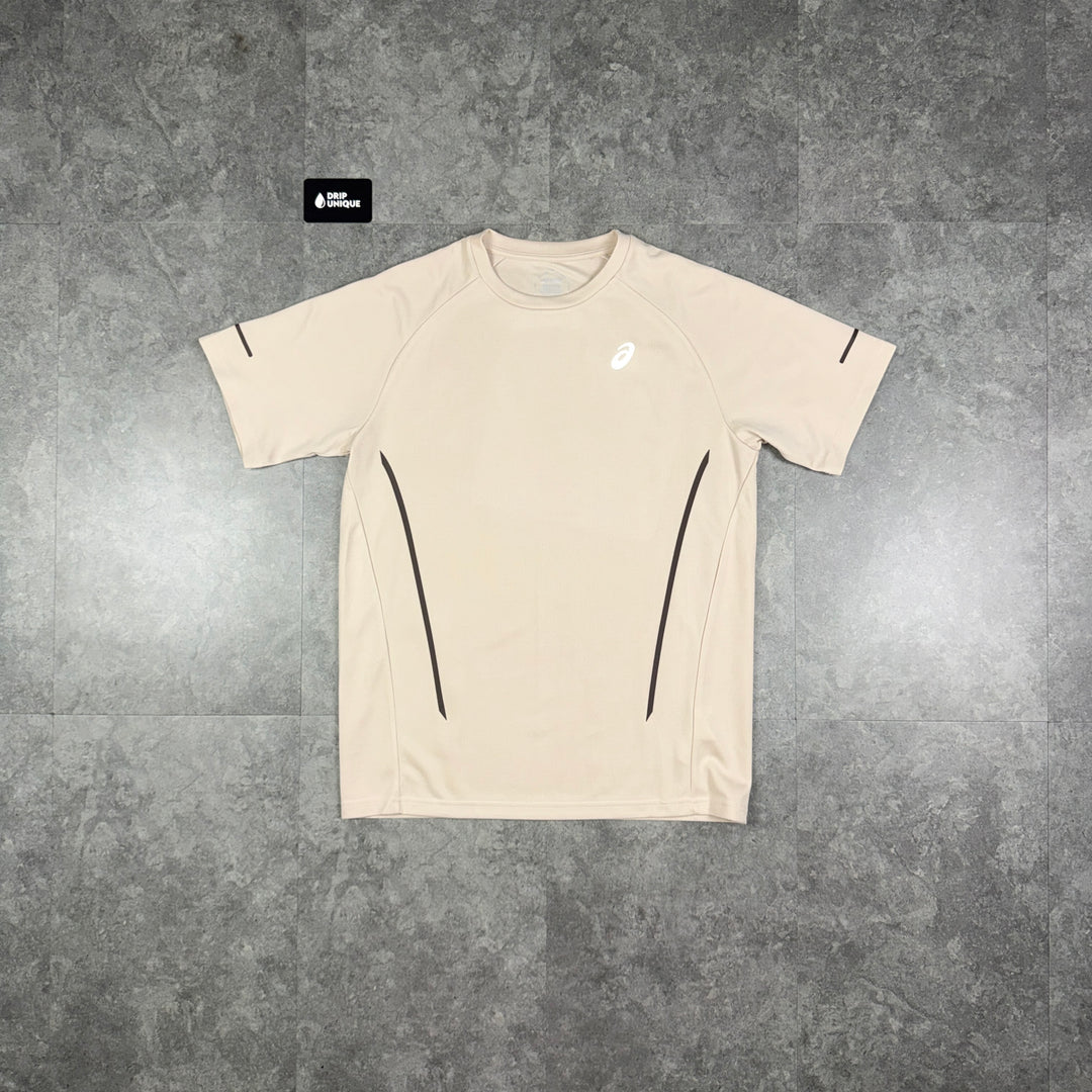 Asics Curve T-Shirt Beige, asics tshirt, dripuniqueuk