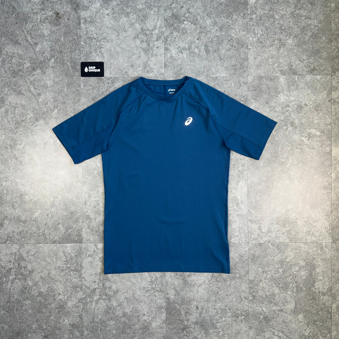 Asics Curve T-Shirt Twilight Blue, asics tshirt, dripuniqueuk