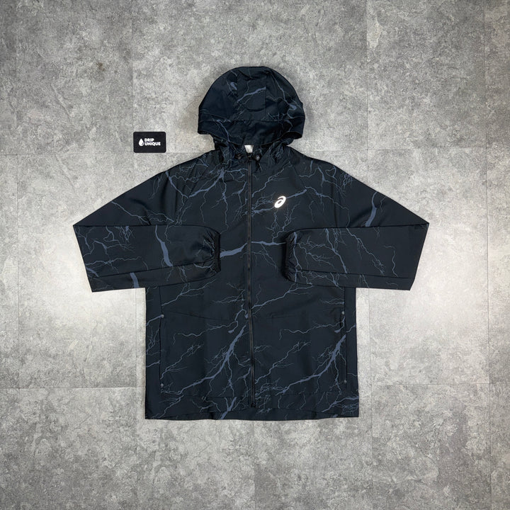 Asics Enchanted Windrunner Jacket Black, asics jacket, dripuniqueuk