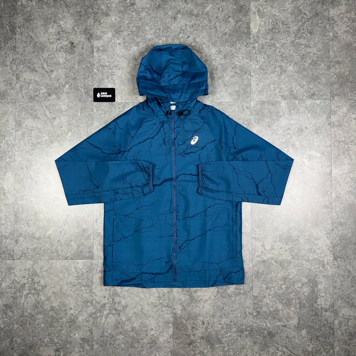 Asics Enchanted Windrunner Jacket Teal, asics jacket, dripuniqueuk