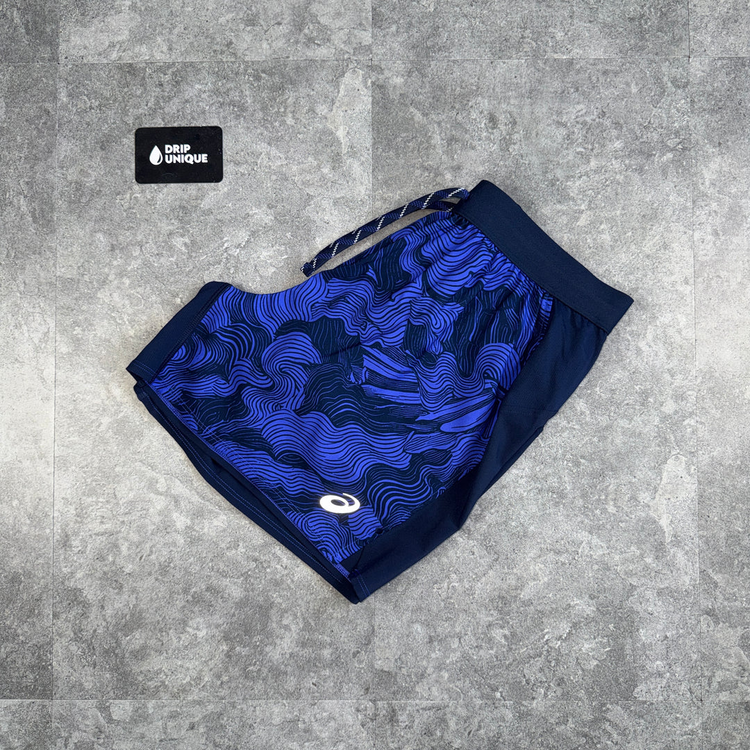 Asics Fujitrail Shorts 5” Navy, asics shorts, dripuniqueuk