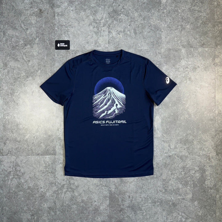 Asics Fujitrail T-Shirt Midnight Navy, asics tshirt, dripuniqueuk
