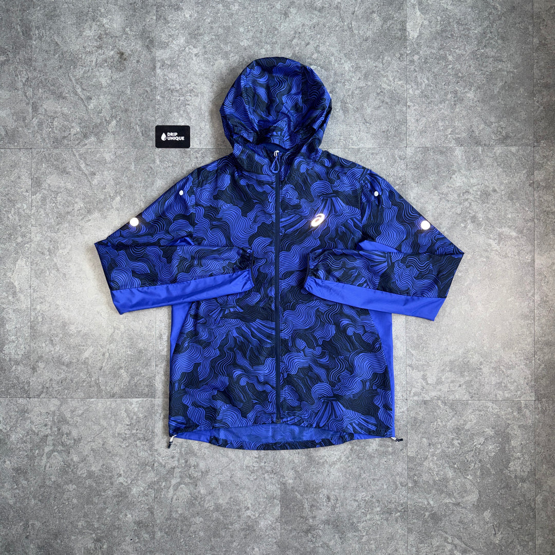 Asics Fujitrail Windrunner Jacket Midnight Navy, asics jacket, dripuniqueuk