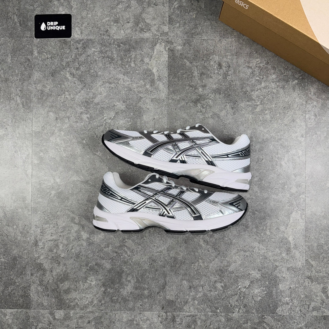 Asics Gel-1130 White / Silver, Asics Trainers, dripuniqueuk